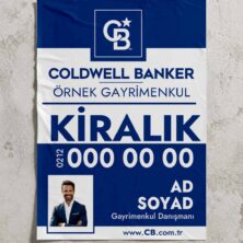 Coldwell Banker Emlakçılara Özel Kağıt Afiş