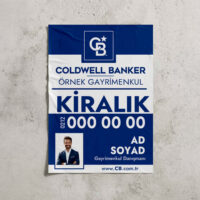 Coldwell Banker Emlakçılara Özel Kağıt Afiş