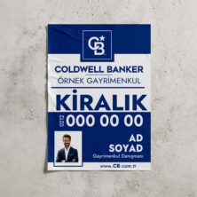Coldwell Banker Emlakçılara Özel Kağıt Afiş