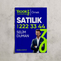 Rookz Emlakçılara Özel Kağıt Afiş