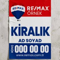 RE/MAX Emlakçılara Özel Kağıt Afiş