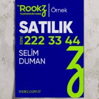 Rookz Emlakçılara Özel Kağıt Afiş