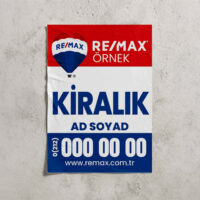 RE/MAX Emlakçılara Özel Kağıt Afiş