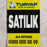 Turyap Emlakçılara Özel Kağıt Afiş